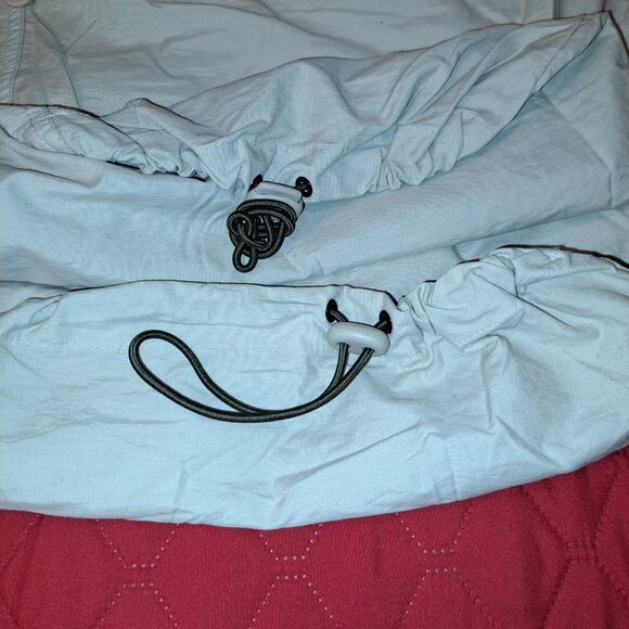 Khaki Cargo Wide Leg Parachute Pants size 26/28 * Priced to Move* - Picture 4 of 10